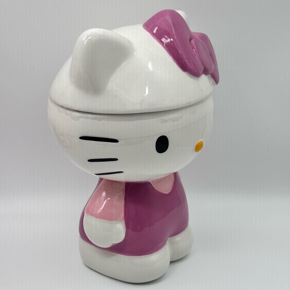 Sanrio Hello Kitty 3D Sculpted Ceramic Cookie Snack Jar (Large) - Picture 2 of 8
